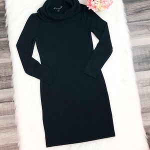 Banana Republic Black Turtleneck Sweater Dress